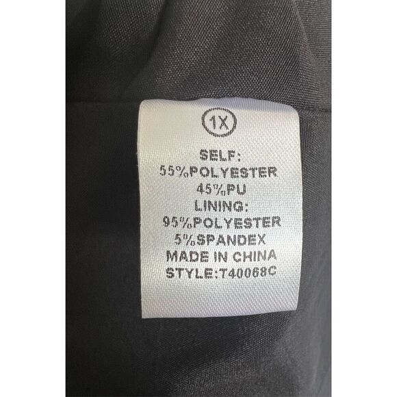 NWT Fashion Nova I Always With Faux Leather Front Zip Tube Top - Picture 5 of 5